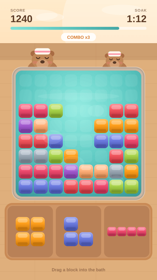 Capybara Hot-Spring Blocks